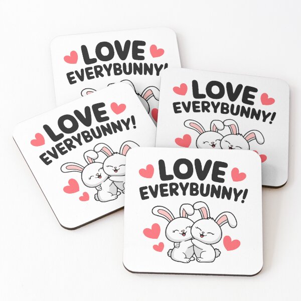 Item preview, Love Everybunny! Cute Funny Bunny Puns designed and sold by PMCreative.