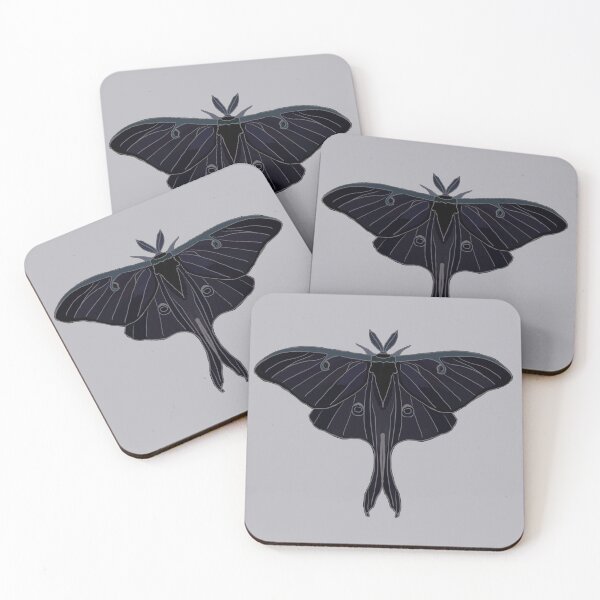 Item preview, Black Luna Moth designed and sold by Moth-Oak.