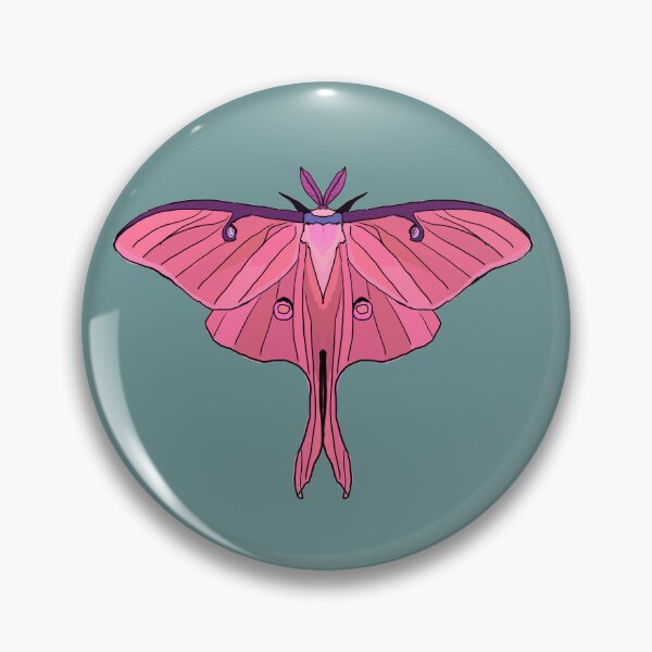Item preview, Pink Luna Moth designed and sold by Moth-Oak.