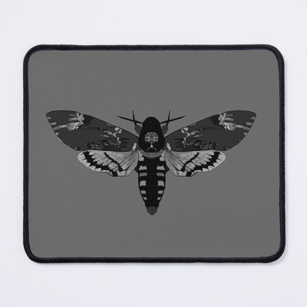 Item preview, Monochrome digital painting death hawk moth designed and sold by Moth-Oak.