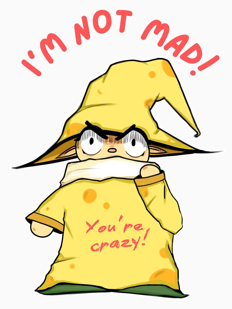 Thumbnail 3 of 3, Baseball ¾ Sleeve T-Shirt, Cheesewizard: I'm not mad! designed and sold by PoliCromix.
