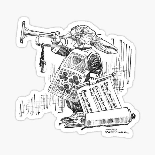 White Rabbit Sticker