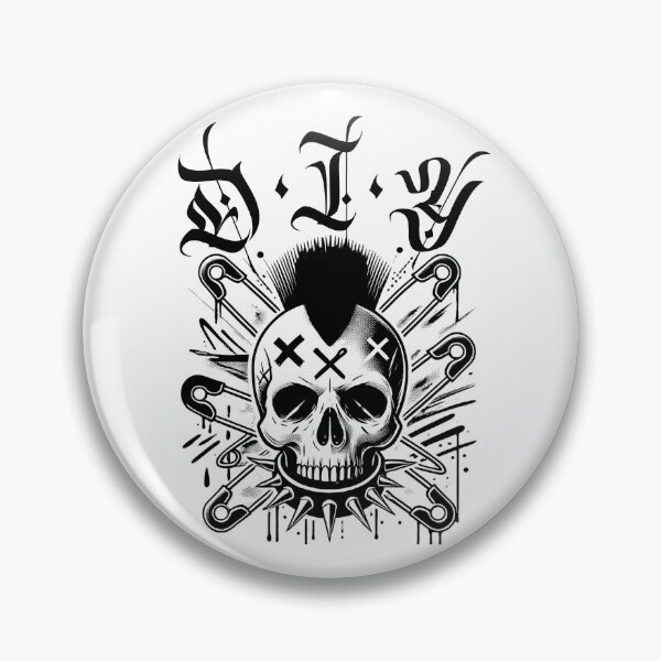 Item preview, Punk DIY Skull designed and sold by UNK-Fatigues.