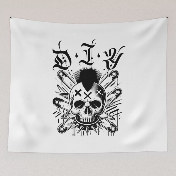 Item preview, Punk DIY Skull designed and sold by UNK-Fatigues.