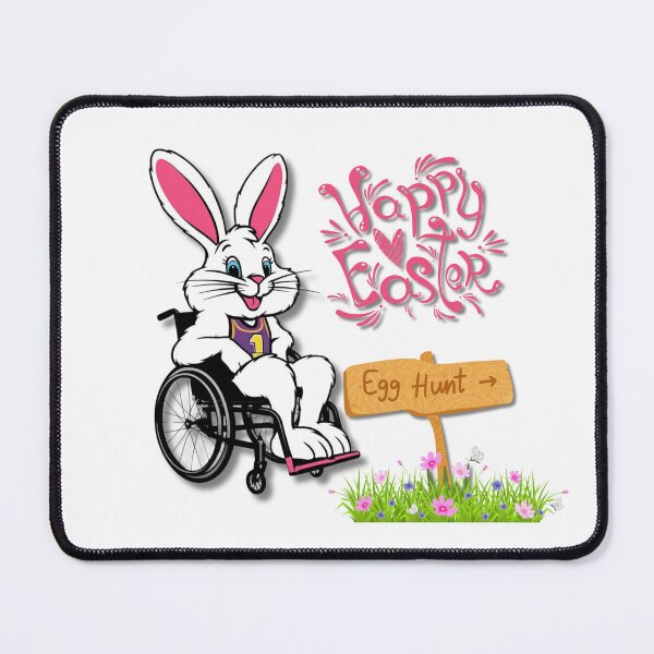 Item preview, Happy Easter Wheelchair Bunny – Inclusive Holiday Design designed and sold by It's Wheelie Cool.