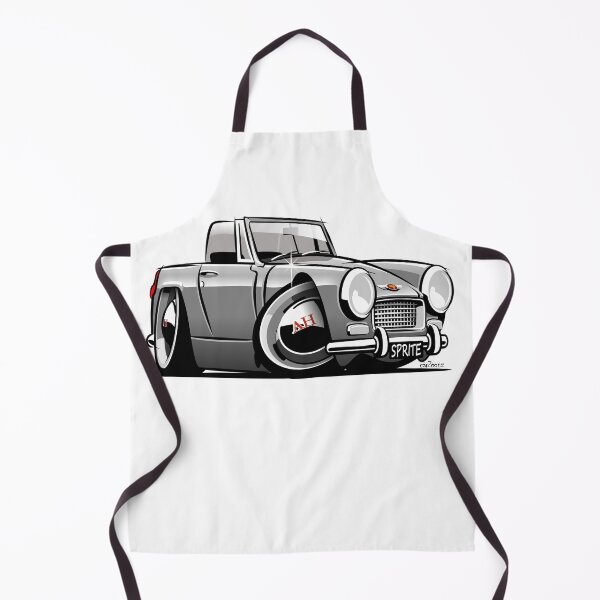 Item preview, Austin Healey Sprite mark 3 grey caricature designed and sold by car2oonz.