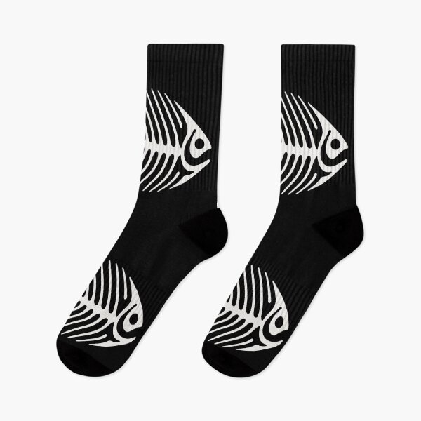 Item preview, Abstract Fishbone of Salmon, Black Background, Big Pattern designed and sold by GaborSkeleton.