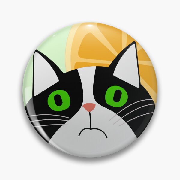 Item preview, Boho cat with citrus orange lemon designed and sold by bohoanimals.