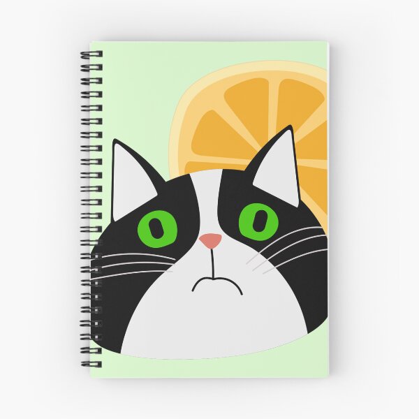 Item preview, Boho cat with citrus orange lemon designed and sold by bohoanimals.