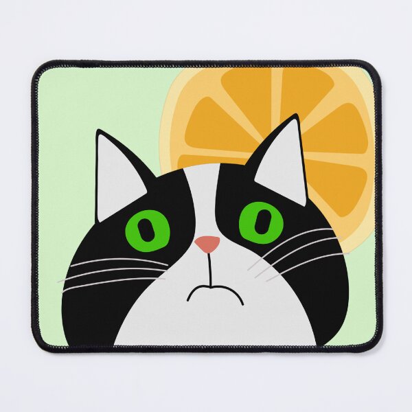 Item preview, Boho cat with citrus orange lemon designed and sold by bohoanimals.
