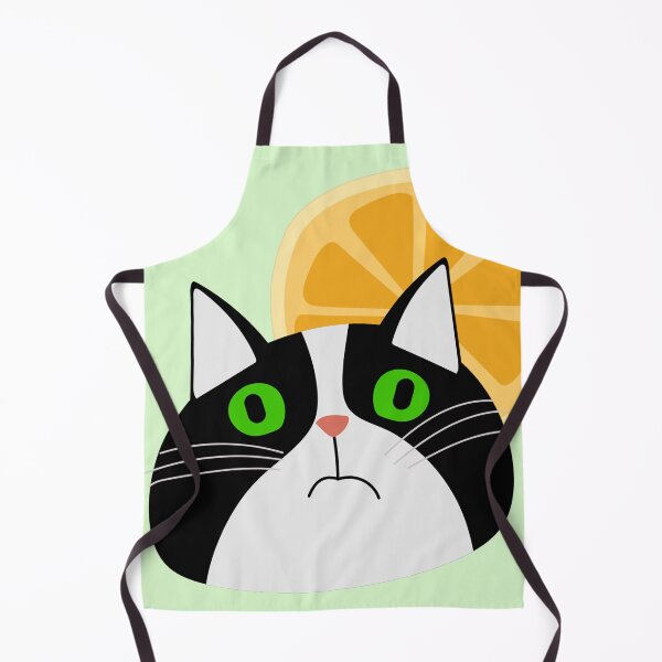 Item preview, Boho cat with citrus orange lemon designed and sold by bohoanimals.