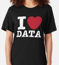 I Heart Data Slim Fit T-Shirt
