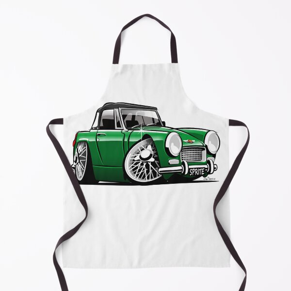 Item preview, Austin Healey Sprite mark 4 caricature green designed and sold by car2oonz.