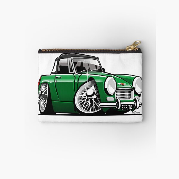 Item preview, Austin Healey Sprite mark 4 caricature green designed and sold by car2oonz.