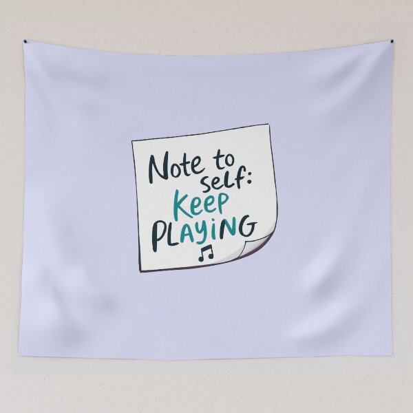 Item preview, Note to Self - Keep Playing Music : Sticky Note  designed and sold by Jollys-ArtShop.