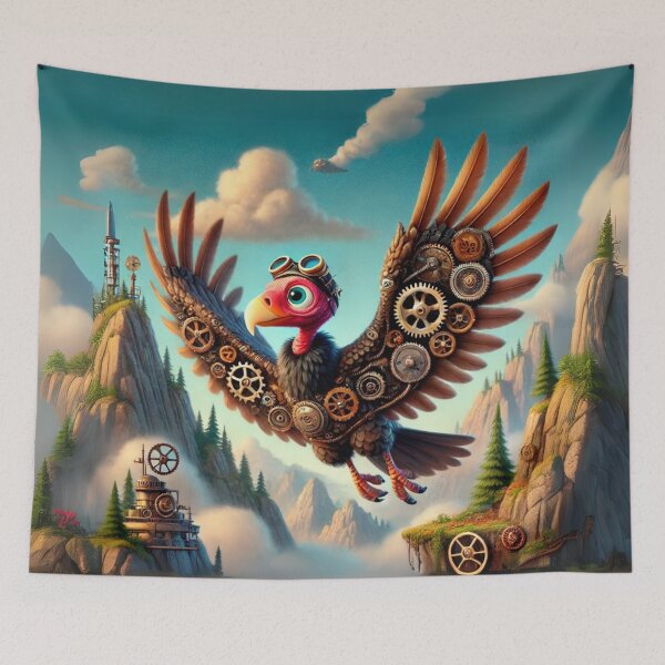 Item preview, Steampunk Turkey Vulture designed and sold by Sillytoe.