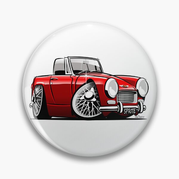 Item preview, Austin Healey Sprite mark 3 caricature red designed and sold by car2oonz.