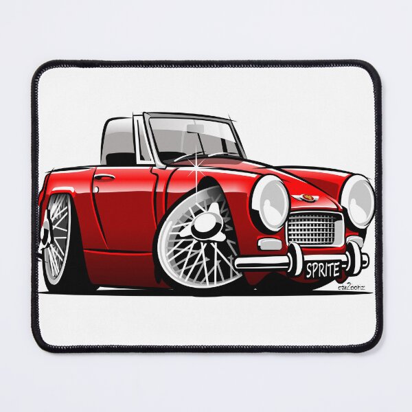 Item preview, Austin Healey Sprite mark 3 caricature red designed and sold by car2oonz.