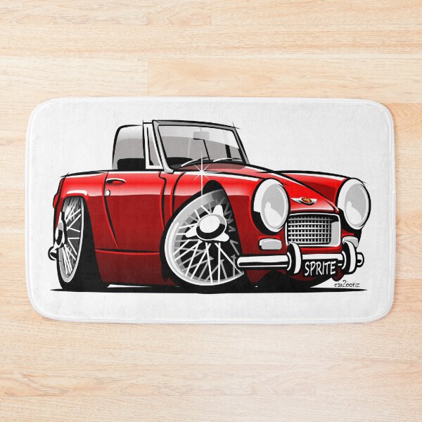 Item preview, Austin Healey Sprite mark 3 caricature red designed and sold by car2oonz.