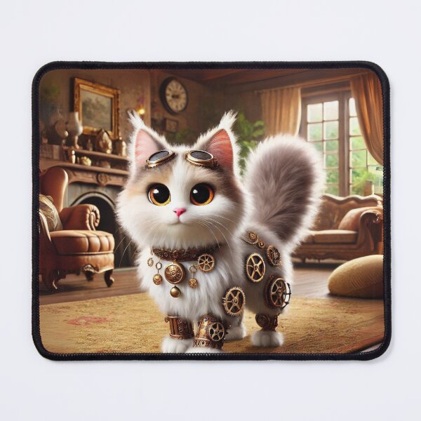 Item preview, Steampunk Turkish Angora Cat designed and sold by Sillytoe.