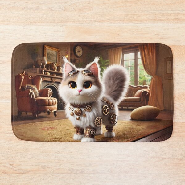 Item preview, Steampunk Turkish Angora Cat designed and sold by Sillytoe.