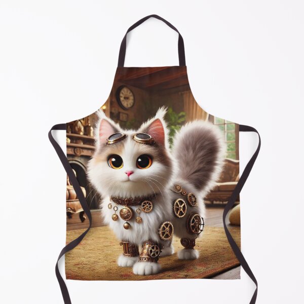 Item preview, Steampunk Turkish Angora Cat designed and sold by Sillytoe.