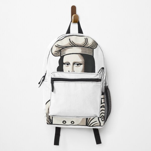 Item preview, Mona Lisa Minimalist Chef - Modern Vector Illustration designed and sold by ariine.