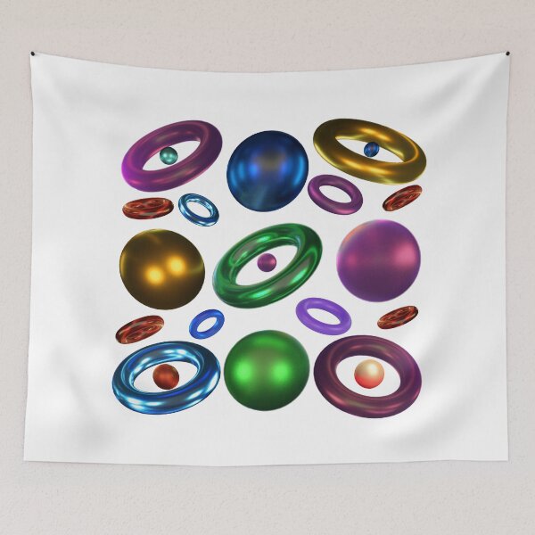 Item preview, colorful rings pattern designed and sold by GEWINN.