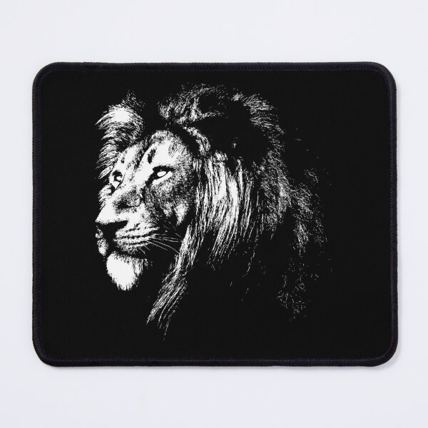 Item preview, Lion Head Hand Drawn Silhouette T-Shirt Design T-Shirt designed and sold by mourad2018.