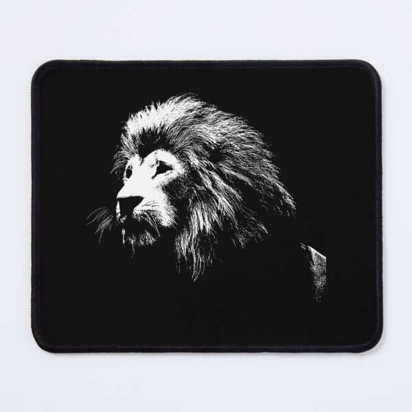 Item preview, Lion Head Hand Drawn Silhouette T-Shirt Design T-Shirt designed and sold by mourad2018.