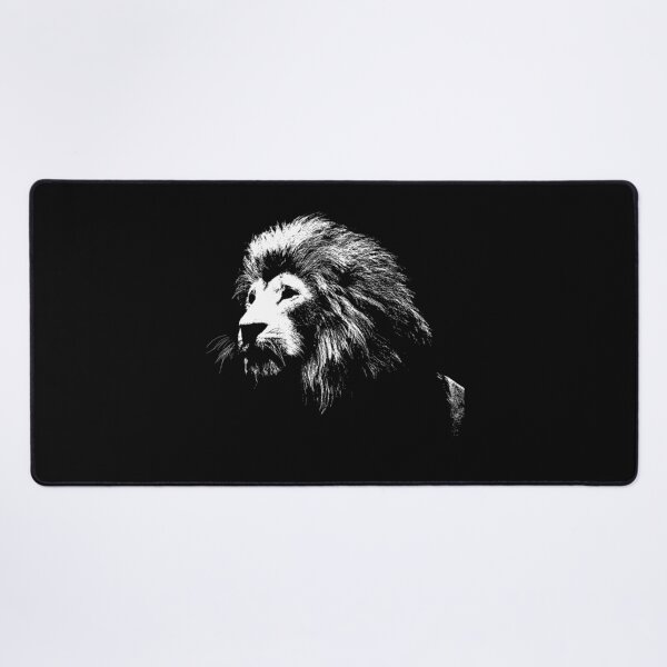 Item preview, Lion Head Hand Drawn Silhouette T-Shirt Design T-Shirt designed and sold by mourad2018.