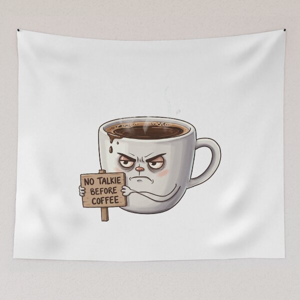 Item preview, No Talkie Before Coffee designed and sold by mrchavish.