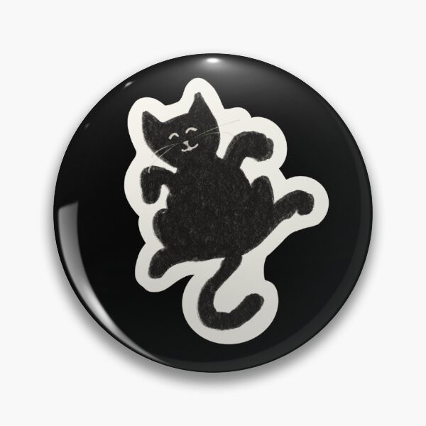 Item preview, Playful RolyPoly Adorable Black Cat Kitty Illustration designed and sold by Alison Inwood.