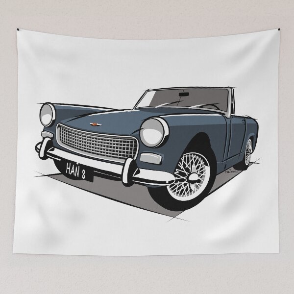 Item preview, Austin Healey Sprite mark III blue designed and sold by car2oonz.