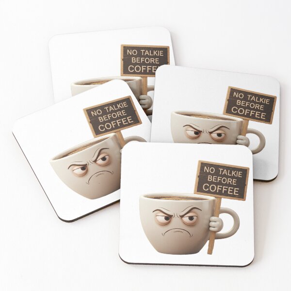Item preview, No Talk Before Coffee designed and sold by mrchavish.