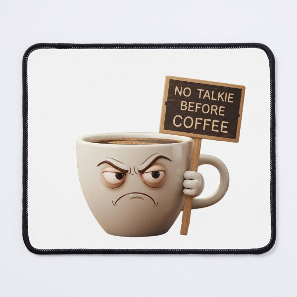 Item preview, No Talk Before Coffee designed and sold by mrchavish.