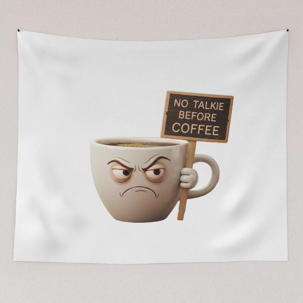Item preview, No Talk Before Coffee designed and sold by mrchavish.