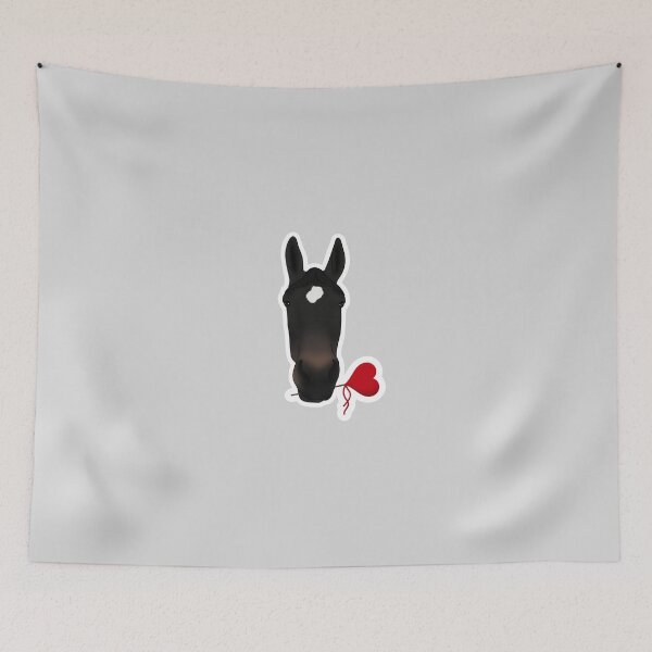 Item preview, Valentines Dark bay horse with white marking designed and sold by Bridgethendy.