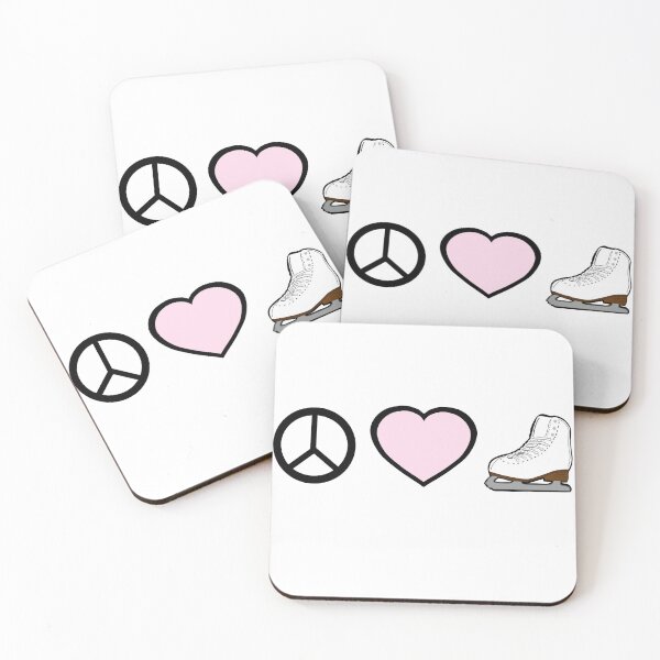 Item preview, Peace Love and Figure Skating designed and sold by PD-Skating.