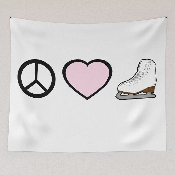Item preview, Peace Love and Figure Skating designed and sold by PD-Skating.