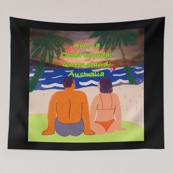 Item preview, Amo la Costa Dorada, Queensland, Australia – Un Paraíso de Playa designed and sold by Michael van der Hoorn.