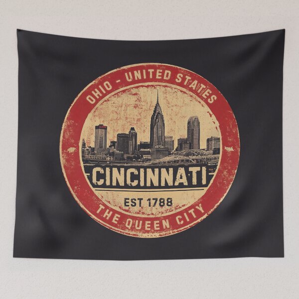 Item preview, Cincinnati - Ohio - The Queen City - United States designed and sold by GoodOldVintage.