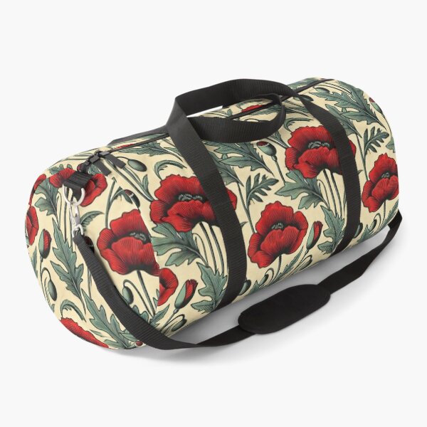 Item preview, Vintage-Inspired Poppies Pattern - Mid-Century Seamless Design designed and sold by KittyKatto.