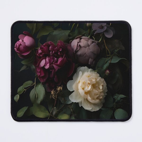Item preview, Dark Academia Gothic Floral Art – Vintage Peony & Rose designed and sold by dreamparlor.