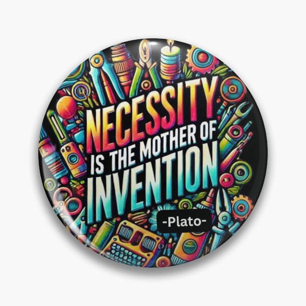 Item preview, Necessity is the Mother of Invention - Plato designed and sold by Myra365Art.