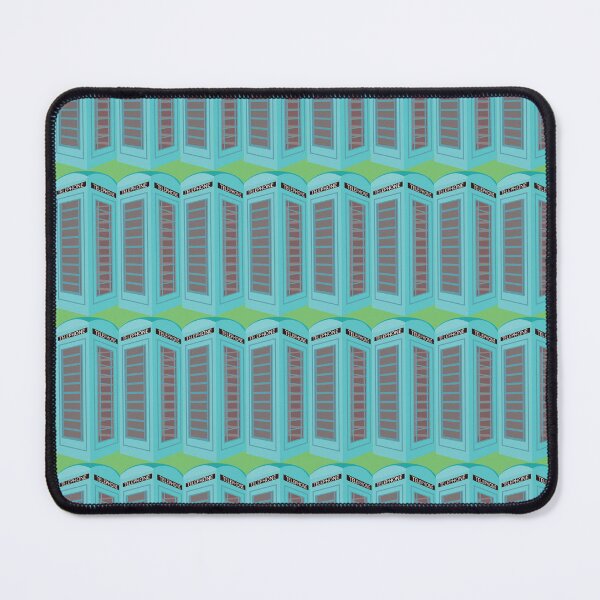 Item preview, blue telephone box repeat pattern designed and sold by handmadehipsters.