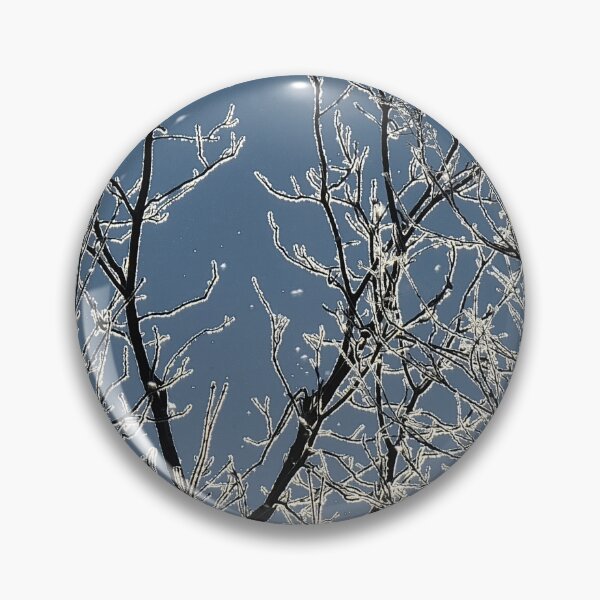 Item preview, Magical Frosted Tree Branches Against Deep Blue Sky designed and sold by Rebecca Jane.