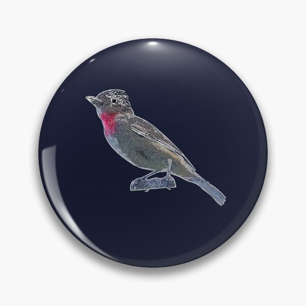 Item preview, Rose-throated Becard White Alternate Design  designed and sold by designsasstultd.