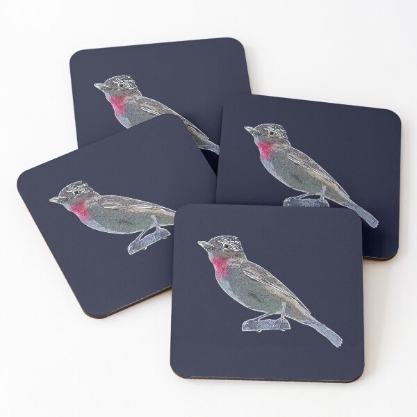 Item preview, Rose-throated Becard White Alternate Design  designed and sold by designsasstultd.