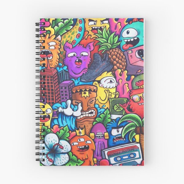 Item preview, Stickerbomb cartoon characters designed and sold by leen12 Art Designs Prints.